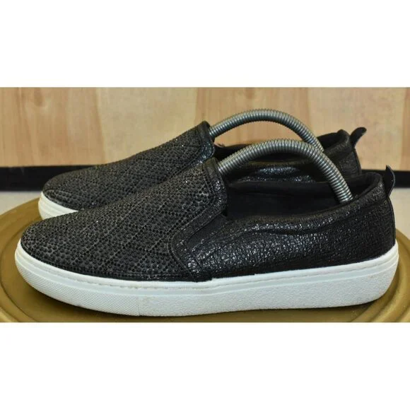 Skechers Goldie Diamond Darling Women's Shoes Size 6.5 Black Slip on Sneakers - Picture 5 of 10